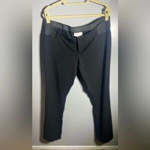 Black maternity dress pants